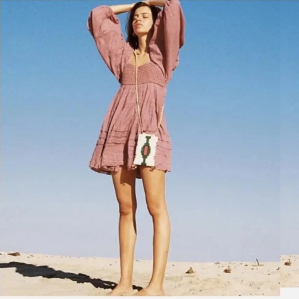 Free people ari mini dress mauve size s